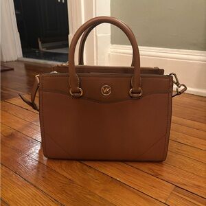 Michael Kors Everly Medium Saffiano Leather Satchel